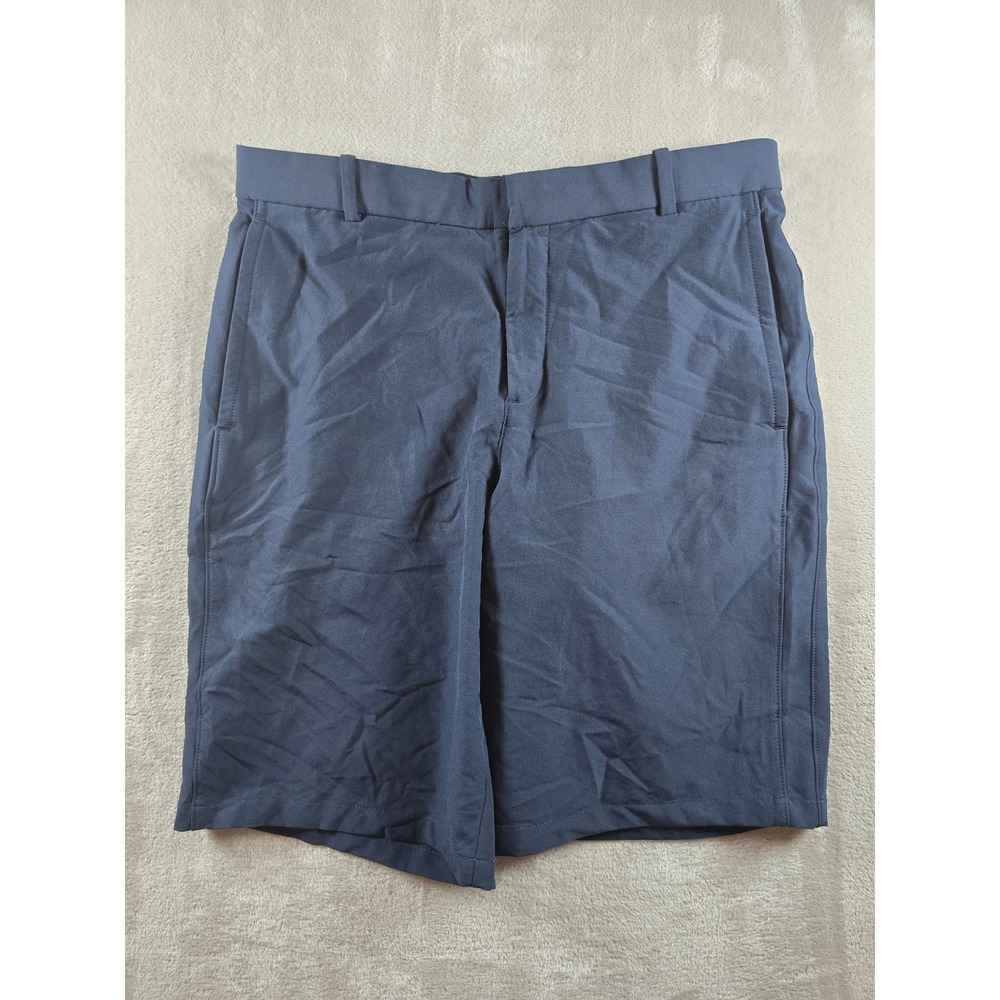 Nike Dri-FIT Golf Shorts Men 32 Blue Standard Fit Flat Front Stretch AJ5495